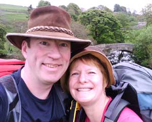 Steve and Steff still smiling