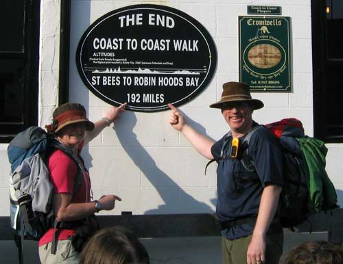 Steve and Steff at 'The End'