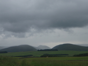 Gloomy rain clouds near Orton