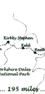 Map of the centre section of the walk